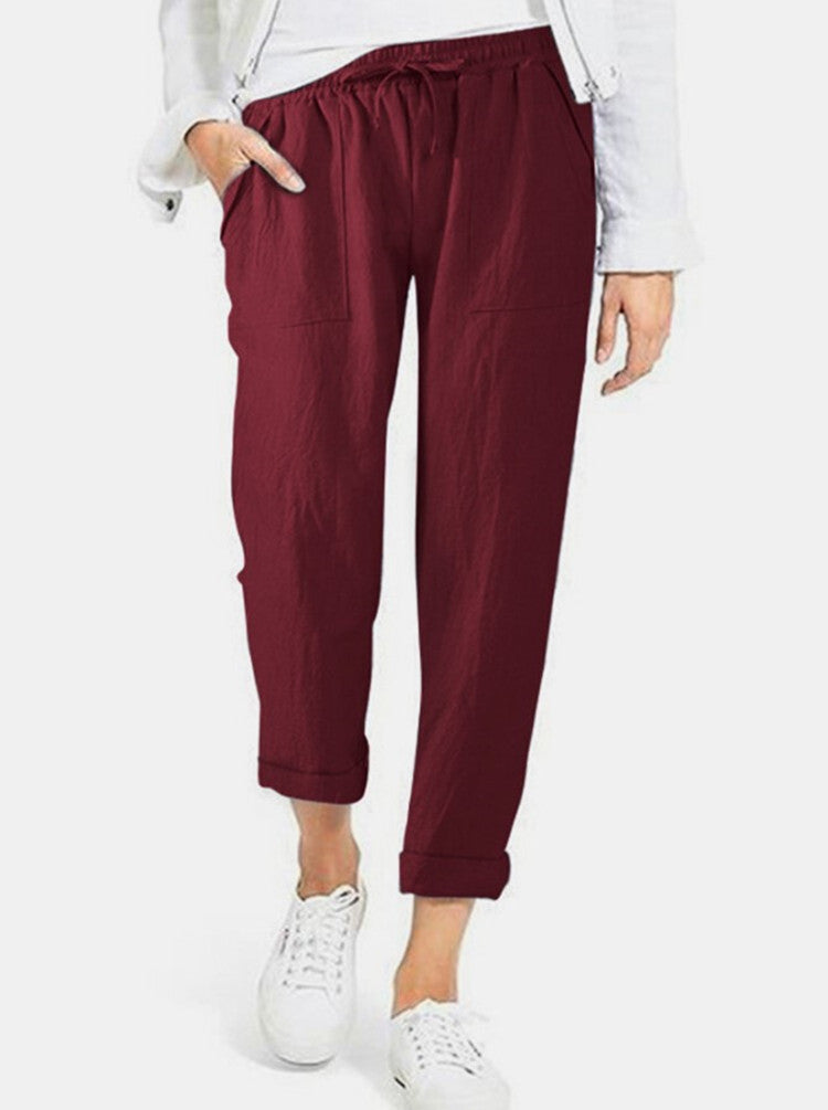 Women's Cotton and Linen Casual Pants