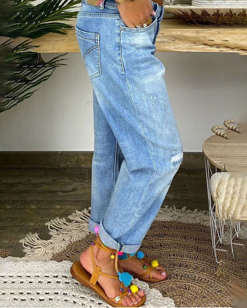 Straight Hollow Jeans