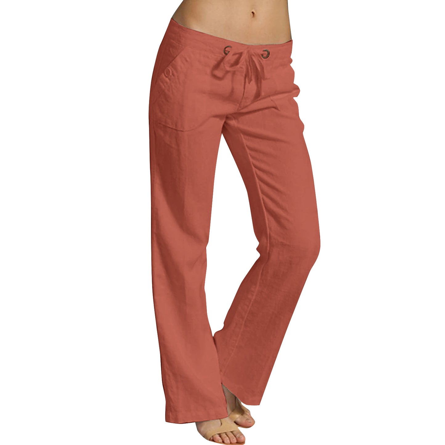 Women's Loose Cotton Linen Casual Pants