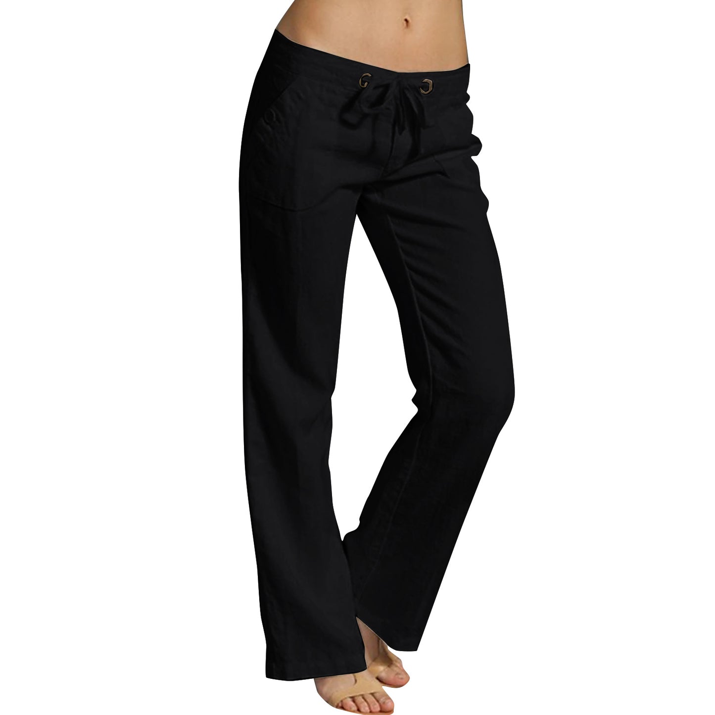 Women's Loose Cotton Linen Casual Pants