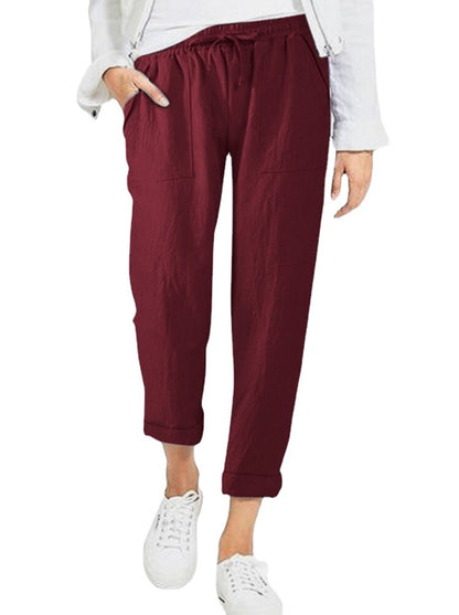 Women's Cotton and Linen Casual Pants